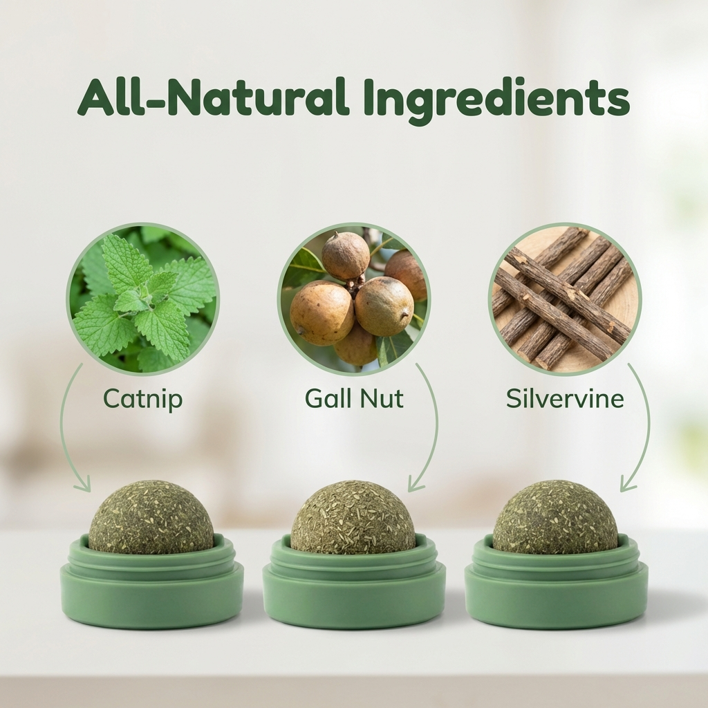 Wall-ball Catnip Toy